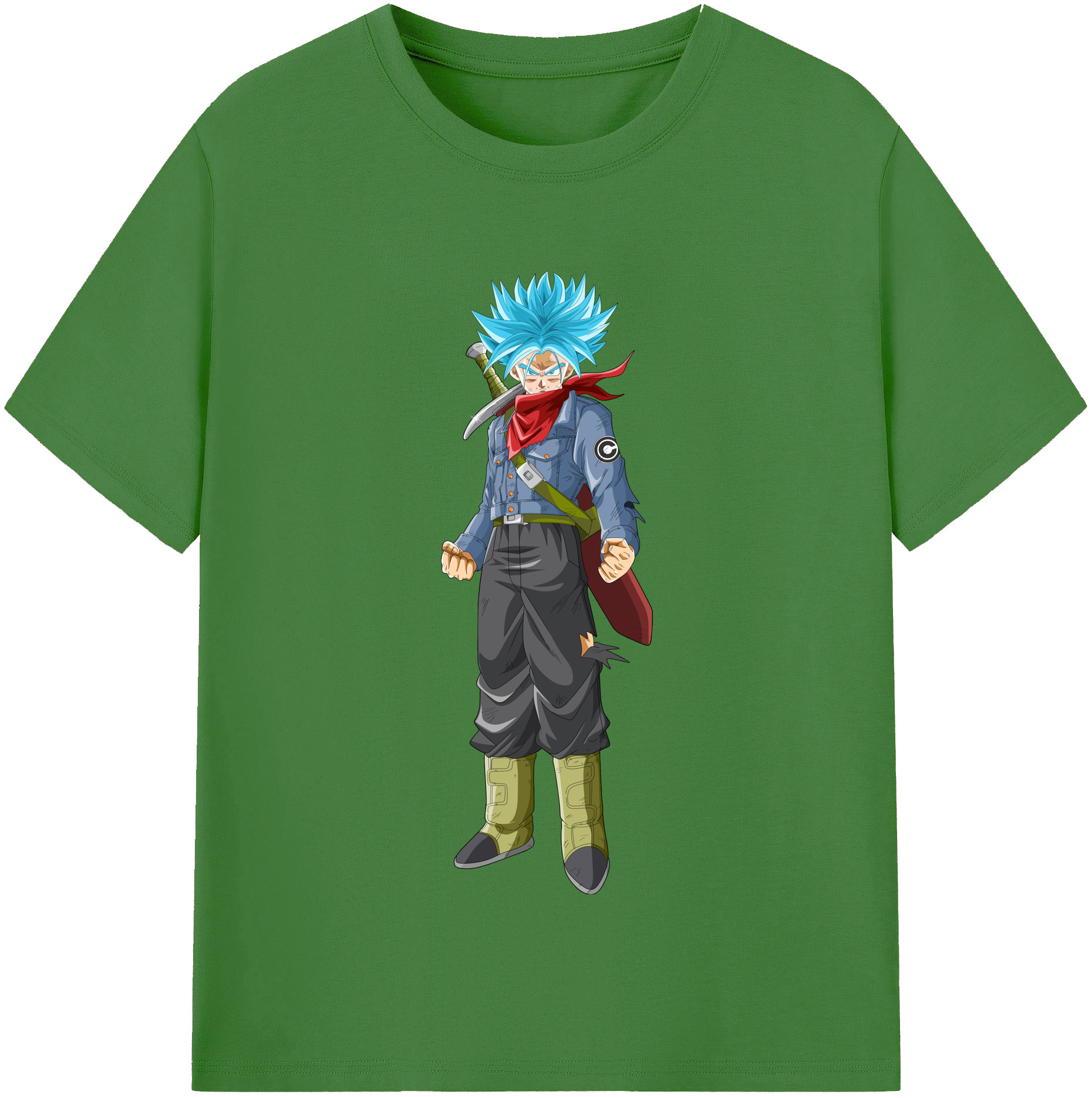 （画像用） ドラゴンボール トランクス（Torankusu）DRAGON BALL Trunks レディースカジュアルプリントTシャツ（綿100％）